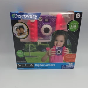 Discovery macchina fotografica giocattolo per bambini - fotocamera digitale 0,3 megapixel - rosa e viola floreale - Foto 1 di 11