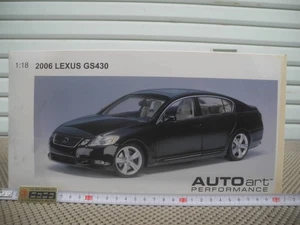 New Unopened 2006 LEXUS GS430 SEDAN LEFT HAND DRIVE BLACK 1 18 AUTOart 78802 Lex - Picture 1 of 8