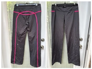 LULULEMON Womens Vintage 80s Style Straight Leg Yoga Pants Size 6 Gray/Pink GUC - Bild 1 von 6