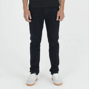Mens Peaceful Hooligan Regular Fit Tapered Leg Stretch Jeans Denim Trousers Blue - Picture 1 of 7