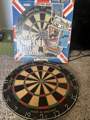 Pro-Dart English Bristle Dart Board Never Used Open Box - Image 1 of 4