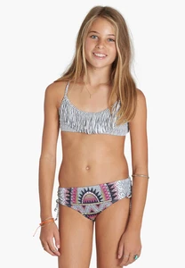 Billabong L109947 Girls Multi Striped Boho Babe Two-piece Swim Set Size 14 - Picture 1 of 4