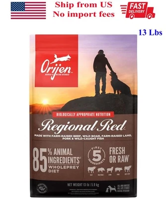 ORIJEN Regional Red Dry Dog Food, Grain Free Poultry Free High Protein, 13 lb - Image 1 of 4