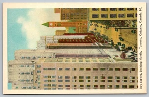 Vintage Toronto Bay Street North Postkarte von Jack H. Bain Kanada 10 - Bild 1 von 2