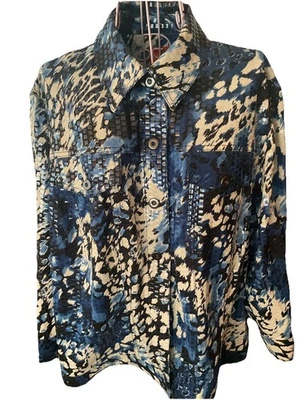 Hearts Of Palm Jean стиль синий животное печати размер 20 Вт - Изображение 1 из 4