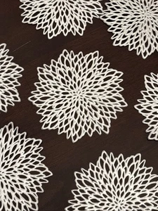 32 Schneeflocke Untersetzer Silber Vinyl Lasergeschnitten  - Bild 1 von 6