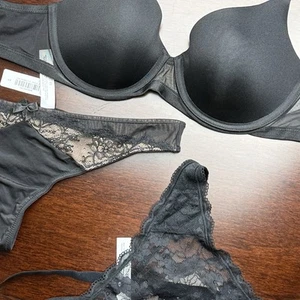 J743 - Adore Me Indimates Lot - 2 (Sm) , 1 (Med) underwear 1 Bra 34C - Picture 1 of 7