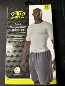 Athletic Works Adult Compression Crew Tee Size M - Picture 1 of 2