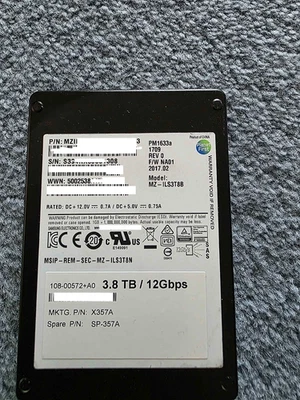NetApp 3.8TB PM1633a SSD X357A/SP-357A SAS 12Gb/s SFF (2.5-Inch) - Image 1 of 2