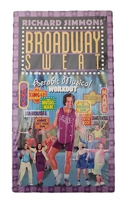 Richard Simmons Broadway Sweat Aerobic Musical Workout (VHS, 2000) - Image 1 of 4