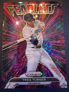 2022 Panini Prizm Trea Turner Fearless 1/7 Purple Shimmer Prizm FOTL RARE
