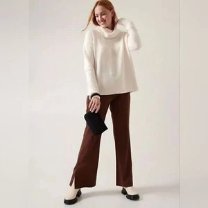 Athleta Alpine Wool Cashmere Strick Rollkragen Pullover Magnolia White Sweater XXS - Bild 1 von 13