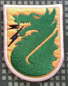 US Army 5th Signal Command Patch Hook & Iron-On Repro New B175