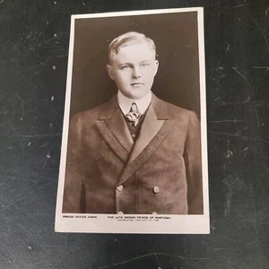Late Crown Prince Portugal Royalty Real Photo Postcard - Picture 1 of 2