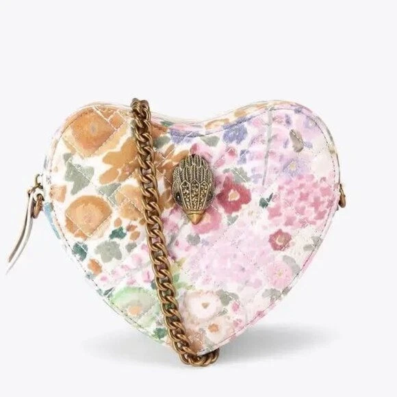 BOLSO CORAZÓN KURT GEIGER FLORAL ALTA COSTURA raro edición limitada Foto 1 de 4