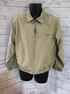 Evolution Pierre Cardin Men’s Jacket Zipper Front Beige Sign Front Size M 38 - Picture 1 of 8
