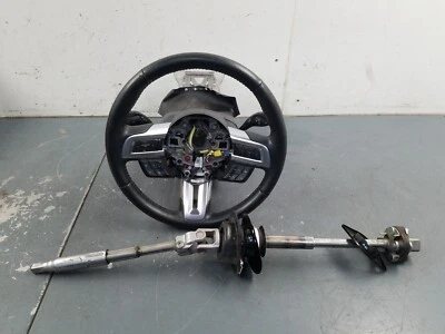 2019 Ford Mustang GT Leather Steering Wheel / Column  #8427 P7 - Image 1 of 4