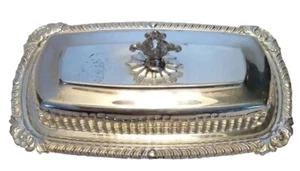 Vtg. No Markings BUTTER DISH & Lid. Floral PATTERN. VGC - Picture 1 of 10