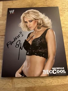 Wwe Diva Michelle McCool Autograph Signed 10 x 8 Promo Photograph Wrestling 2010 - Picture 1 of 2