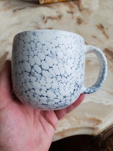 Starbucks Ceramic 14oz Coffee Tea Mug Cup White & Blue Stone Design - 2022 - Picture 1 of 6