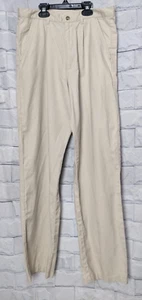 Van Heusen Boy's Youth Light Tan Pleated Front Linen Blend Pants Size 16 - Picture 1 of 13