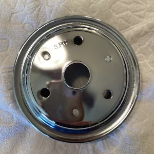 Water Pump Pulley for 1969 to 1985 Chevy, Double Belt Groove SBC LONG - Picture 1 of 11