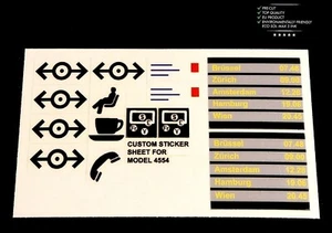 Custom Aufkleber für 4554 Replacement Sticker for 4554 - Picture 1 of 1