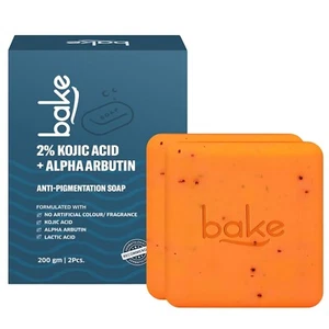 Jabón exfoliante ácido kójico BAKE 2x100 g | Eliminación de manchas oscuras y bronceado | Uso unisex - Imagen 1 de 8