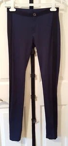Rag & Bone Navy Blue Black Tuxedo Stripe Leggings Pants Sz 24 - Picture 1 of 10