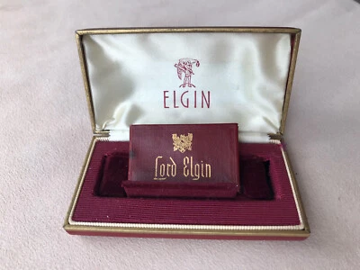 Vintage 1940’s Elgin Watch Presentation Box w/Certificate Booklet-No Watch - Image 1 of 4