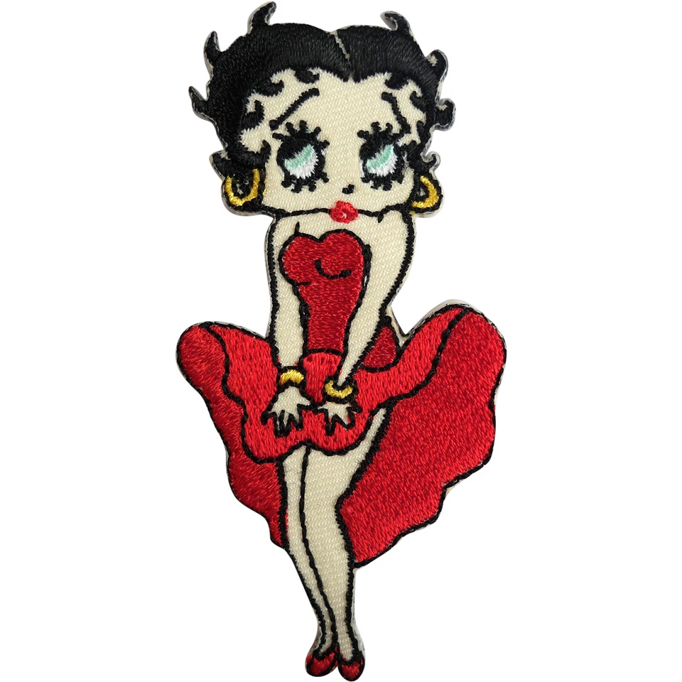 Betty Boop Aufnäher bestickt Abzeichen Eisen Nähen Kleidung Tasche T-Shirt Jeans Kleid