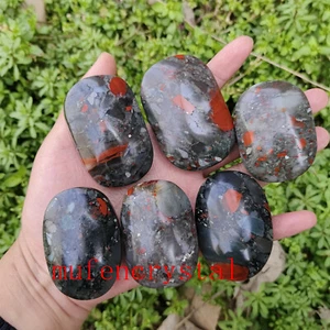 Piedra de sangre africana naturalPiedra de cristal de cuarzo Mineral de muestra Curación 2.2LB - Imagen 1 de 9