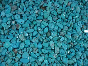 Gemstone Chips 50g Blue Turquoise Loose Beads Jewelry Semi Precious FREE POSTAGE - Picture 1 of 1