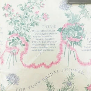 Papel de envolver vintage hierbas de ducha nupcial tarjetas Carlton 20x30 hoja envoltura de regalo  - Imagen 1 de 8