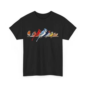 Birds Shirt, Birding Ornithology Bird Lovers Ornithologist Women Men Cute Shirt - Picture 1 of 11