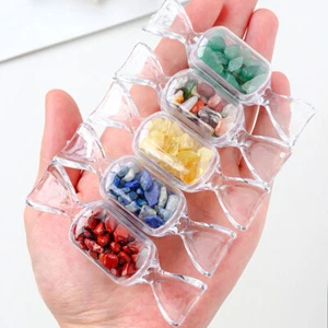 Natural Gemstones Chips Crystal Gravel Tumbled Stones Candy Box Christmas Gift - Picture 1 of 20