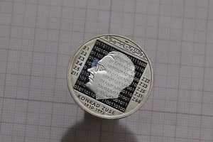 🧠🇩🇪 GERMANY 10 EURO 2010 SILVER KONRAD ZUSE PROOF B79 #Z8622 - Picture 1 of 4