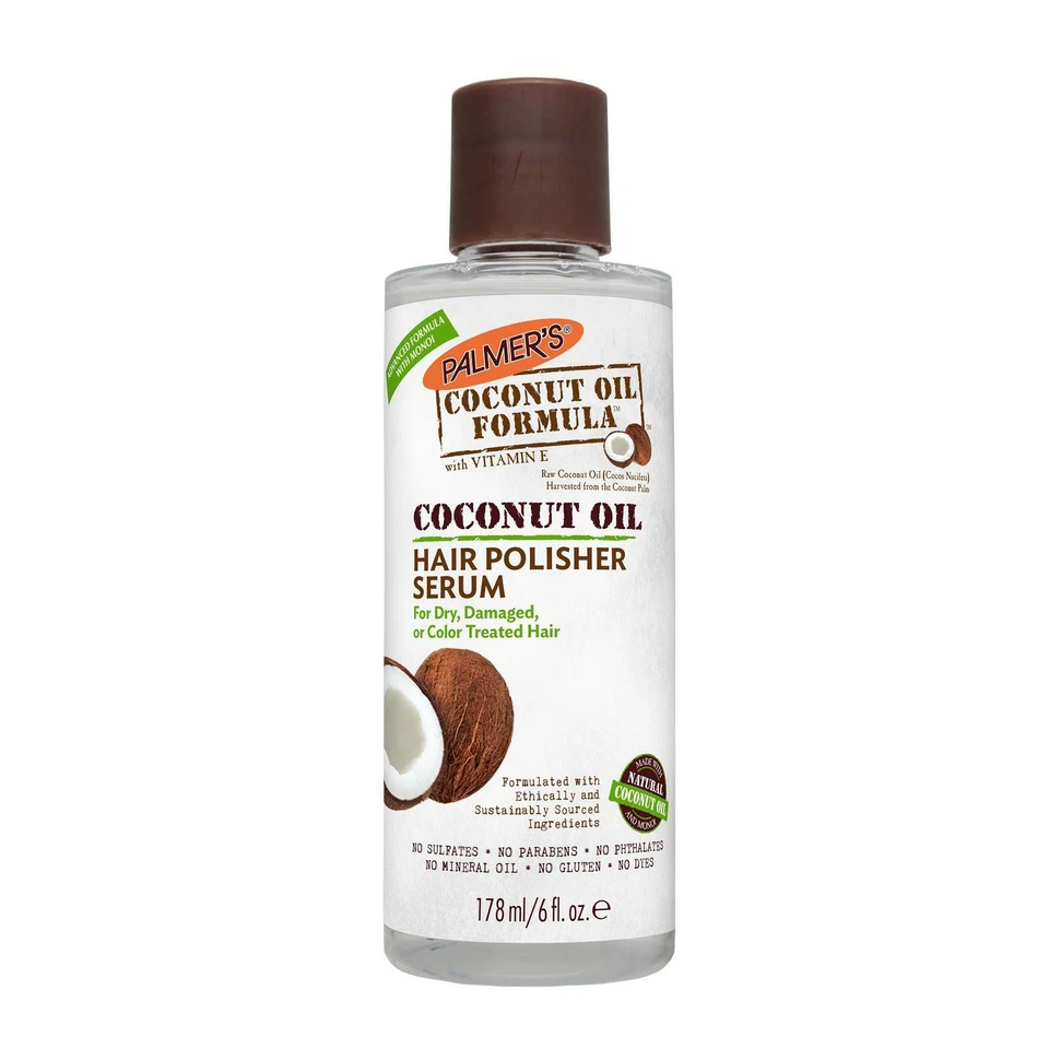 Palmer's Coconut Oil Formula With Vitamin E Shine Serum Hair Polisher 6 FL Oz