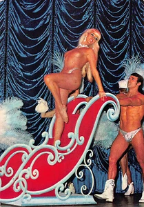 Vintage Folies Bergere Nude Beefcake Gay Sexy Beautiful Woman Paris Postcard - Picture 1 of 2