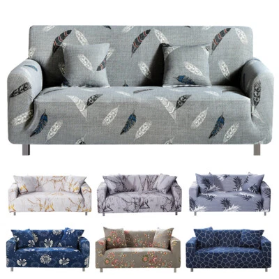 Fundas de sofá elásticas de spandex de 1/2/3/4 asientos funda protectora de sofá funda elástica Foto 1 de 4