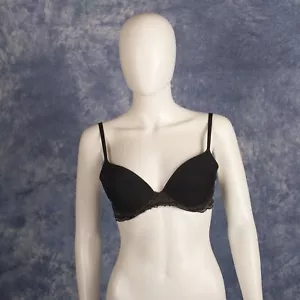 Calvin Klein Women's Sz 36B Black Lace Push Up Bra - Picture 1 of 4