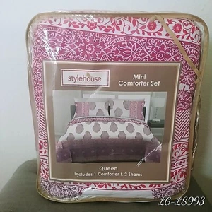 Style House Queen Flieder Petersilienmuster Bettdecken-Set Bettwäsche Steppdecke. - Bild 1 von 4