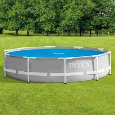 INTEX Solar Poolabdeckung Poolplane Solarplane Pool Abdeckplane Blau Polyethylen - Bild 1 von 4