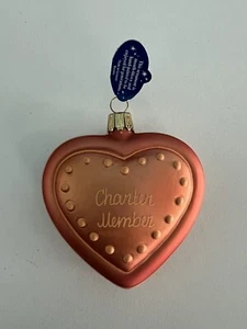 Hummel Heart Ornament Goebel Club Charter Member Blown Glass Germany (B15B) - Picture 1 of 5