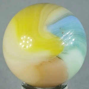 Large Vintage Master Sunburst Marble .88 Inches Near-Mint Condition   - Picture 1 of 13