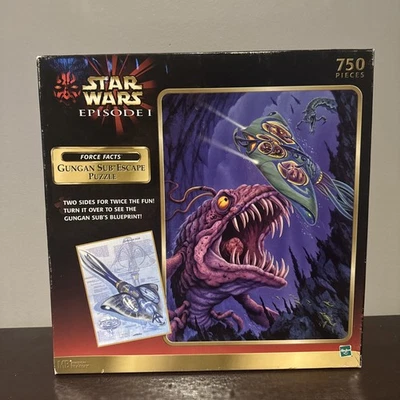 Star Wars Episodio 1 Gungan Sub Escape 750 PC Puzzle Doble Lado Nuevo Ver Detalles Foto 1 de 4