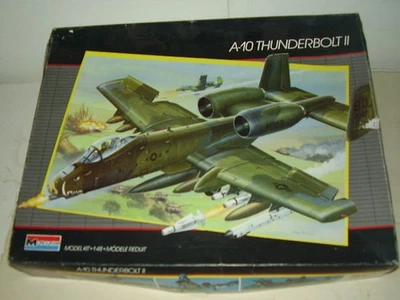 Monograma A-10 THUNDERBOLT II 1:48 caja abierta contenido sellado #5505 sin calcomanías Foto 1 de 4