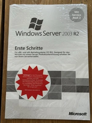 MS Windows Server 2003 Standard R2, 32bit incl. 5 CALs mit MwSt-Rechnung - Bild 1 von 4