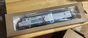 Vintage Bachmann Ho Scale Electric Train Set Santa Fe With Mix Cars - Picture 1 of 15