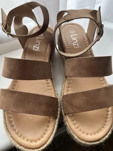 Linzi @ Next Tan Wedge Sandal 5 - Picture 1 of 4